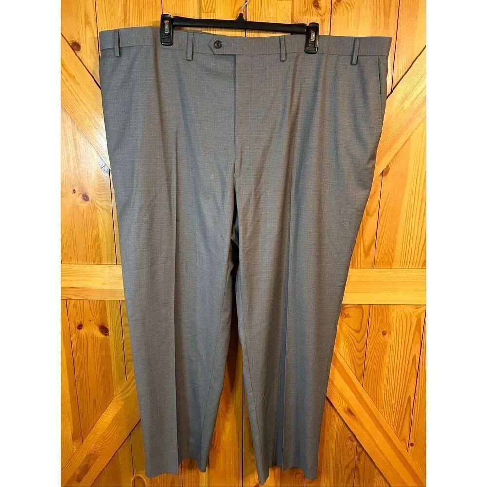 Shaquille O’Neal gray textured pants 52 x 32 big and tall stretch nwt (4847)